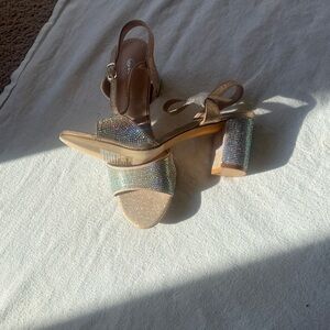 Elegant Gold and Silver Women's Heels